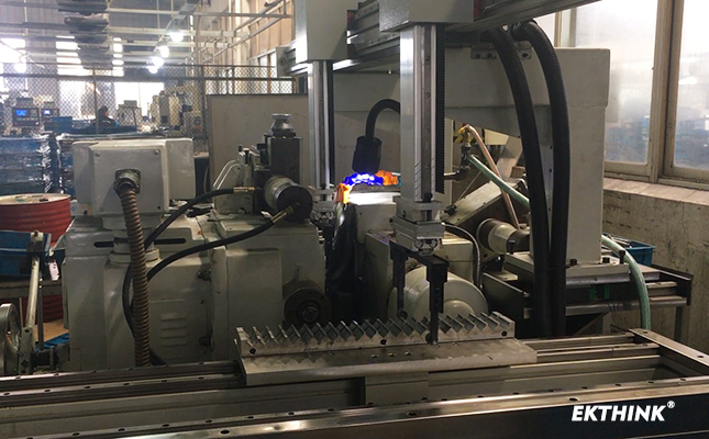 無心磨床機械手連線方案